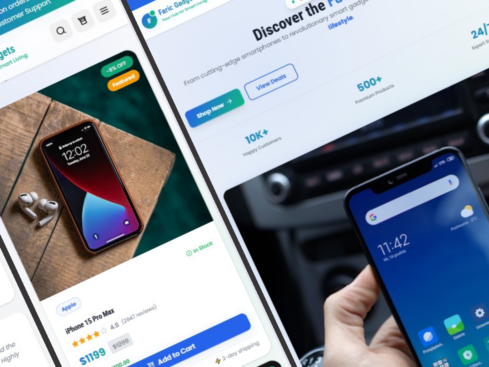 Phone shop website